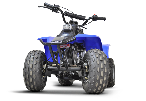 The Kazuma 50cc kid’s quadbike also known at the Kazuma Meercat or Wombat Deluxe quad bike