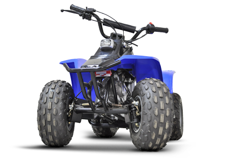 The Kazuma 50cc kid's quadbike also known at the Kazuma Meercat or Wombat Deluxe quad bike