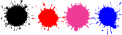 kazuma quads available in black, red, pink and blue